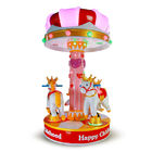 3 osoby Rozrywka Dzieci jeżdżą na placu zabaw na świeżym powietrzu Merry - Go - Round Small Carousel