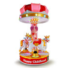 3 osoby Rozrywka Dzieci jeżdżą na placu zabaw na świeżym powietrzu Merry - Go - Round Small Carousel