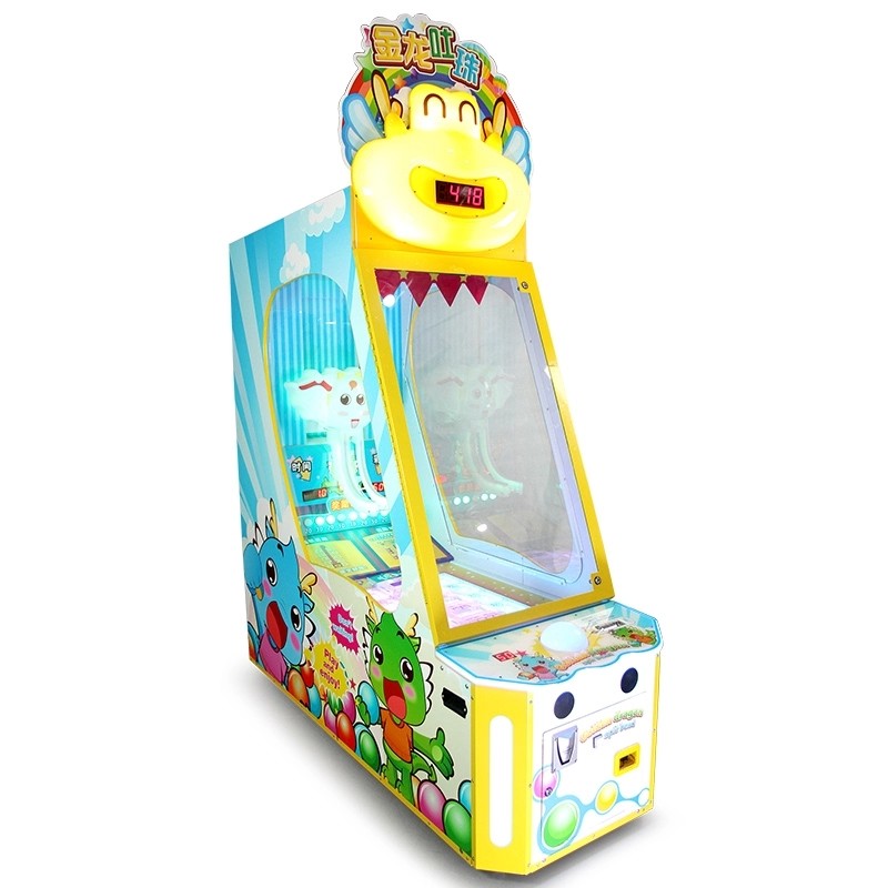 Golden Dragon Spit Beads Loteria dla dzieci Maszyna do gier na monety 110V / 220V