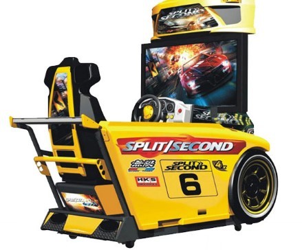 Speed ​​Car Racing Arcade Machine Metal Materiał Wysoka rozdzielczość z 42-calowym ekranem LCD